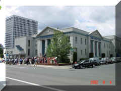 A view of Temple looking SW taken on August 4, 2002