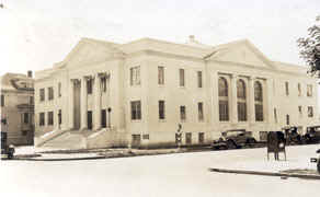 Swedish Baptist Temple showing the Custodians Residence.