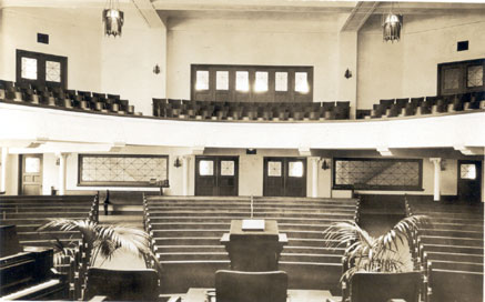 View of the auditorium seating and balcony-1927