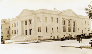 Outside of church 1927 just after completion of building.