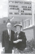 From 1956 to 1968, she was organist and Harry served as deacon at the Eleventh Street Baptist Church.
