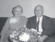 Linnea and Gustaf Almquist on their 30th Wedding Anniversary - 1959