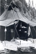 Large Army tents  1948  Home-Away-From-Home