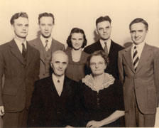 The Bergstrom Family-Duaine, Vern, Ardis, Harley, and Bob.  Parents were Emil and Ester Bergstrom.