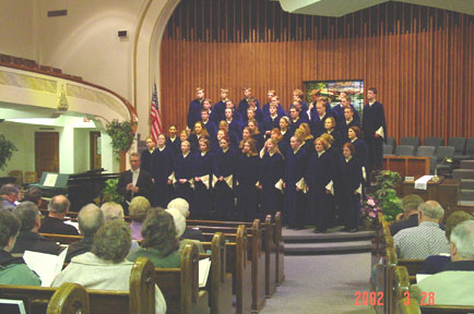 Bethel Choir at Temple - March 28, 2002