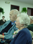 Betty and Dave at Betty's Retirement - Great Family Gathering February 10, 2002