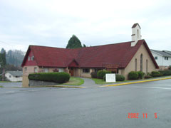 A view of the church from the Nehalem Street corner