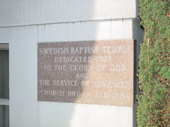 Cornerstone of the church - North East Corner of building