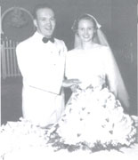 Dave and Bettys Wedding at Temple - 1951