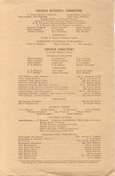 Church Building Committee and Church Directory