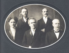 L to R, Eric Scherstrom,  A.G. Anderson,  C.G. Larson, John Oval, A.G. Sandblom