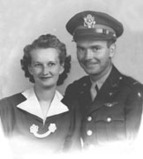 Ray and Hazel in 1942 sent by Mrs. Janice Johnson Green.