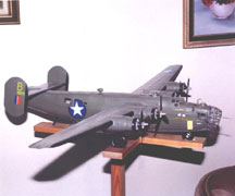 Model of B-24 made by Mr. Don Strandberg provided by Mrs. Janice Johnson Green.