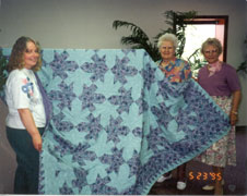 Quilt for Missionaries, Dick and Bev Young in Uraguay-Taken in 1995