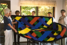 Quilt made to order for Josh Adams - Photo taken at Blue Lake 1999