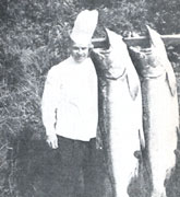 The Chef and two monster salmon