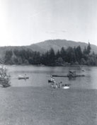 The Lake and swimming platform 1948